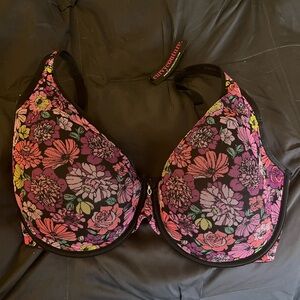 Curvy couture new with tags bra 36H floral sexy lined.